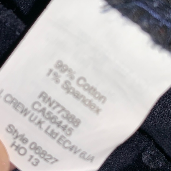 J Crew Navy Polka Dot Toothpick Pants 30 Ankle - Picture 3 of 4